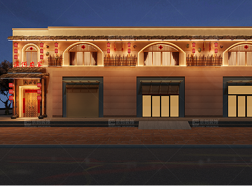 郑州特色农家地锅鸡餐厅设计 | 京创装饰设计作品