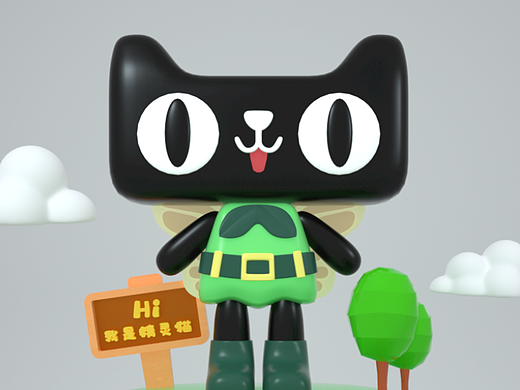 天猫ip-精灵猫（个人主页-ZNjA1OTM5MDQ=） - 人物/生物 - 站酷设计师狐言乱娱CHEN原创素材 - 站酷ZCOOL