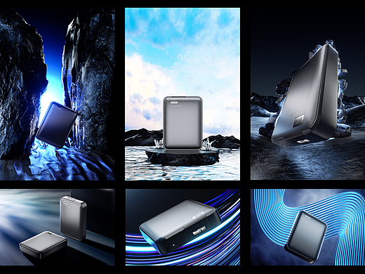 【产品渲染-西部数据移动硬盘】