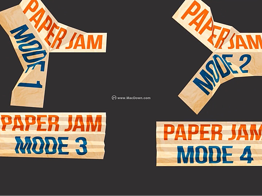 ae脚本：纸张折叠翻转MG动画制作 3D Paper Jam