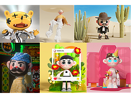 C4D｜個(gè)人卡通IP合集