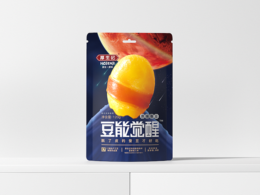 来自豆豆星球的能量补给  厚生记腰带蚕豆包装设计