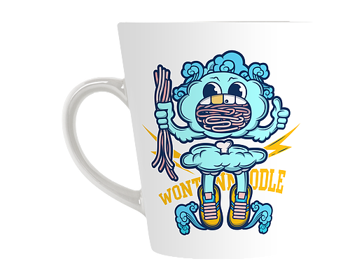 云吞面 谐音梗 创意插画