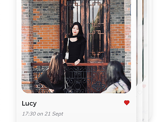 移动端人物卡片滑动交互组件