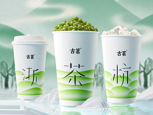 海报平面摄影 | IN LIGHT ✖ 古茗 浙茶龙井系列茶饮