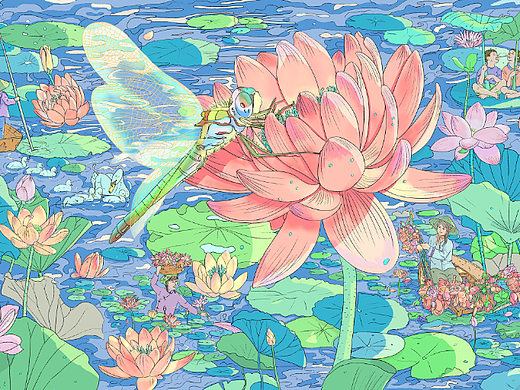 【学员作品】小蜻蜓-《江南可采莲》