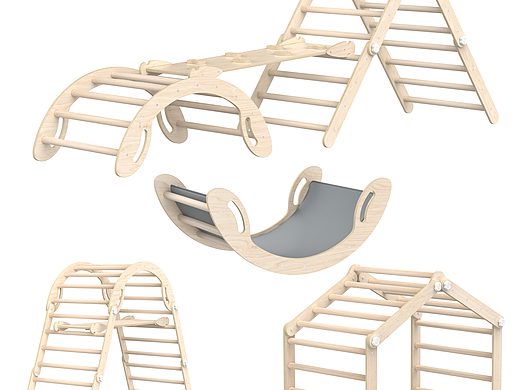 多功能儿童爬架 建模 渲染 修图