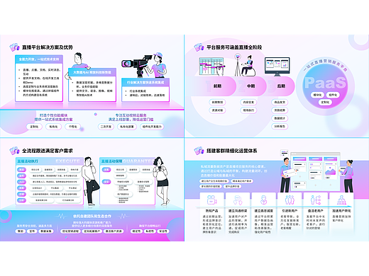插畫風(fēng)直播平臺（個人主頁-ZNjU1NDkxMDg=） - PPT/Keynote - 站酷設(shè)計師谷谷小怪原創(chuàng)素材 - 站酷ZCOOL
