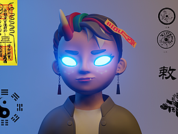Blender三维人物建模渲染作品【NICK老师】