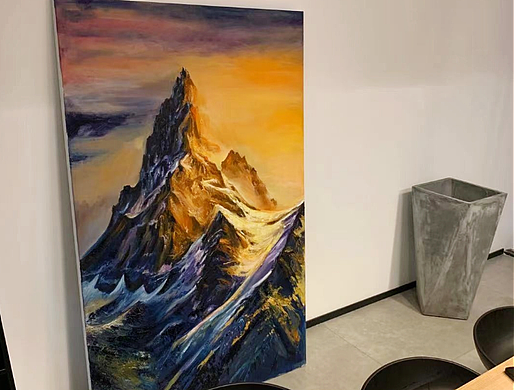 马特洪峰——油画