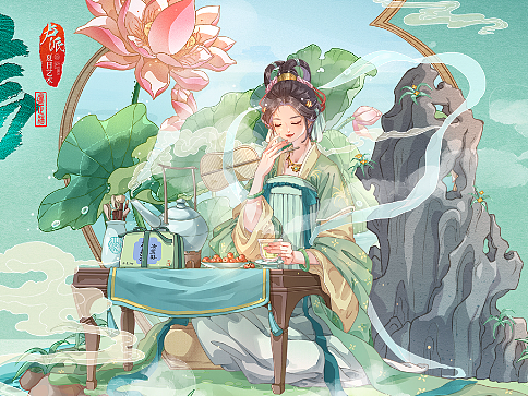 卢正浩品牌5月日常插画KV（附过程）
