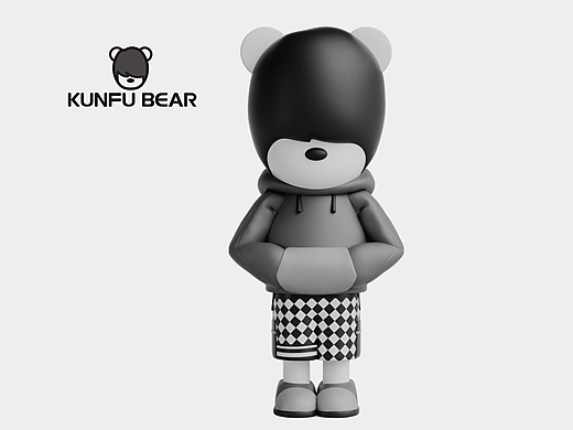 功福熊 KUNFU BEAR 动漫IP：潮酷源于孤独