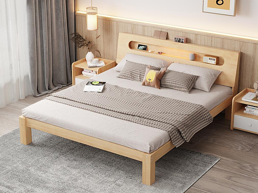 3Ds Max + Vray 《实木双人床》