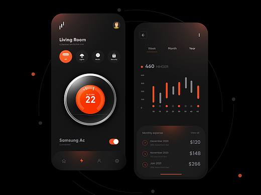 智能家居app（个人主页-ZNjE0MTU2Njg=） - APP界面 - 站酷设计师街灯照出一脸黄原创素材 - 站酷ZCOOL