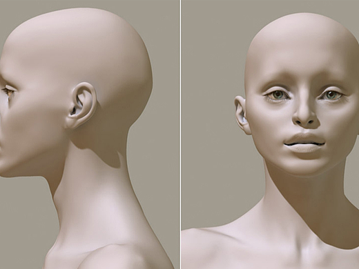 Maya- 写实女性角色人头模型制作教程。maya基础角色