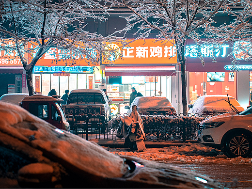 一组雪后街拍