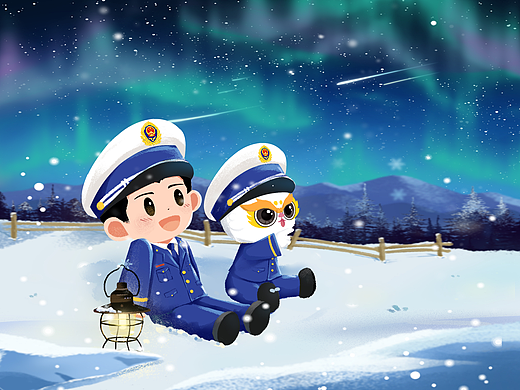 「阿水IP系列」二十四节气插画·冬季篇
