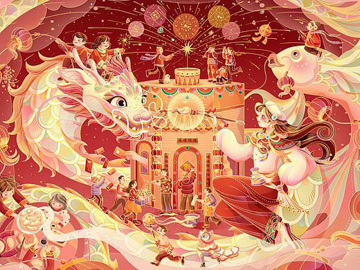 龙年插画——画龙点睛