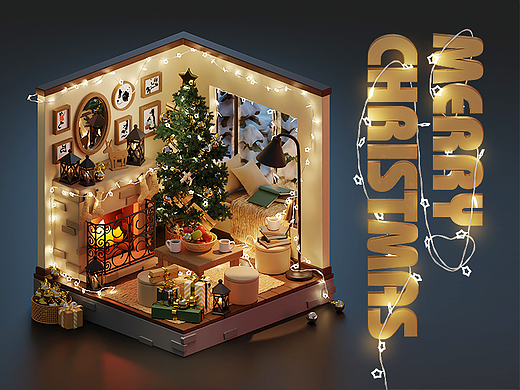 ☃ Merry Christmas 2022 in Blender ☃