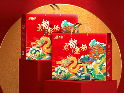 巨灵设计｜滕王阁端午粽子礼盒