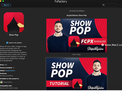 fcpx插件:Stupid raisins show pop for Mac(20个标题展示模板)