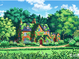 画一座春天里的房子