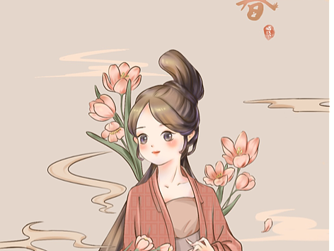古风人物系列—-春花秋月