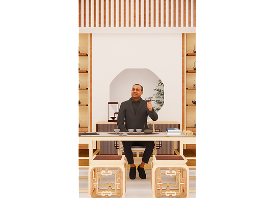 【仿古茶艺】茶艺直播间设计