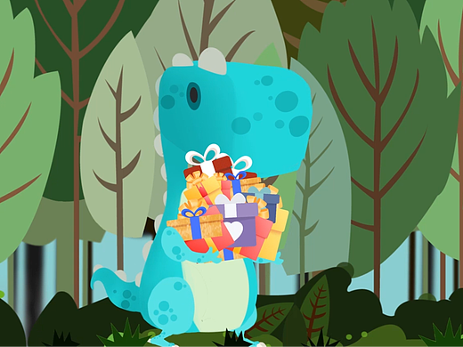 奔跑的小恐龍(動(dòng)畫(huà))（個(gè)人主頁(yè)-ZNjIzNTU4Mjg=） - 動(dòng)畫(huà)片 - 站酷設(shè)計(jì)師甌江上有霧原創(chuàng)素材 - 站酷ZCOOL