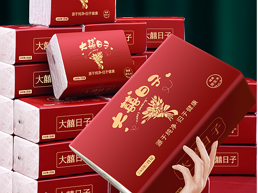婚庆纸巾拍摄
