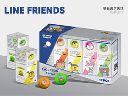 Line friends x Golfzon 高尔夫球套盒