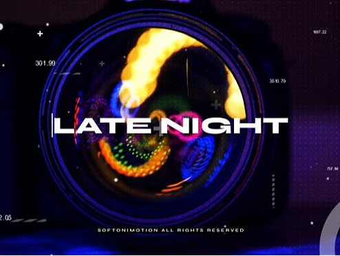 AE模板|炫酷潮流抽象DJ酒吧音乐节综艺片头剪辑字幕