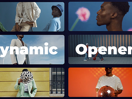 AE模板|大片大牌广告视频分割切割分屏效果动态展示