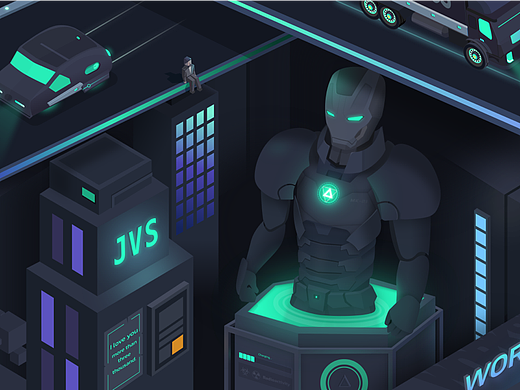 赛博朋克钢铁侠