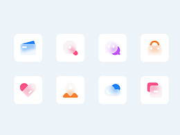 毛玻璃图标效果临摹