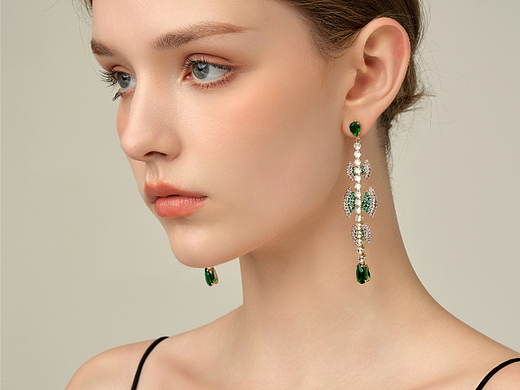 外模气质高级感女外模特耳钉珠宝首饰摄影全国接单寄拍