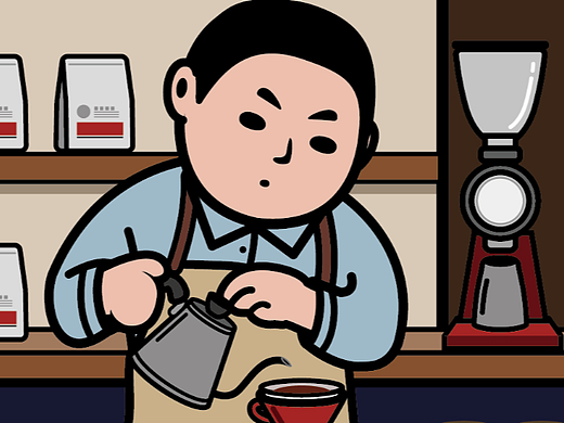 吧台的手冲咖啡师（个人主页-ZNTk0NTY0MjA=） - 创作习作 - 站酷设计师木制打火机原创素材 - 站酷ZCOOL