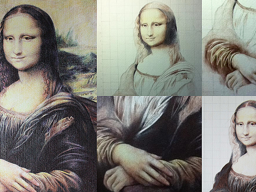  手绘蒙娜丽莎
