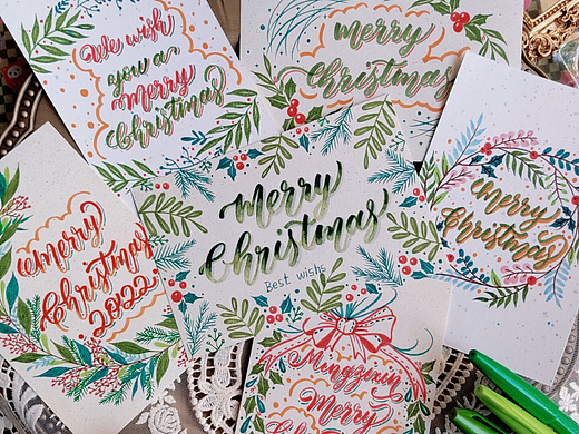 冬日来信---圣诞月的圣诞卡