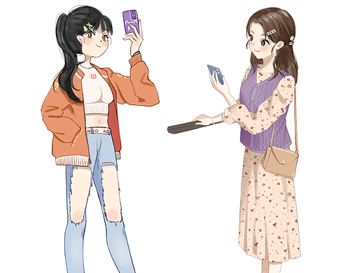 穿搭人物立绘练习