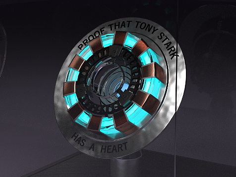 渲染cool纯白256续钢铁侠【反应堆】胸针劉一手7949钢铁侠反应堆mark