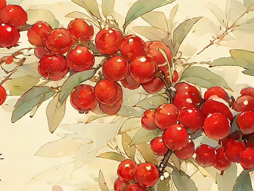 相思紅豆 最是相思入骨（個(gè)人主頁(yè)-ZNjgyNDI3ODQ=） - AI作品 - 站酷設(shè)計(jì)師Blue嚕嚕嚕原創(chuàng)素材 - 站酷ZCOOL