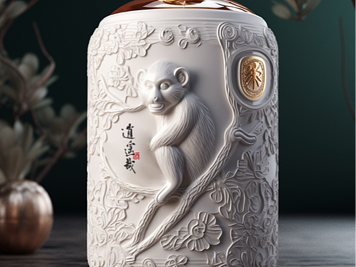 十二生肖白酒包裝--猴年（個(gè)人主頁-ZNjYxMzU0MDA=） - 包裝 - 站酷設(shè)計(jì)師真象哥原創(chuàng)素材 - 站酷ZCOOL
