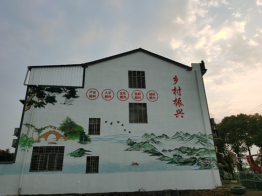 乡村振兴壁画校园文化壁画宾馆酒店背景墙壁画国学壁画