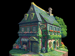 單體建筑花園小屋