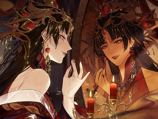 【花亦山】红烛之变（个人主页-ZNTk1MzQ4NjQ=） - 游戏原画 - 站酷设计师杰尼CC原创素材 - 站酷ZCOOL
