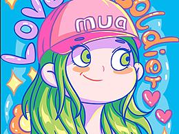 丙烯马克多巴胺头像