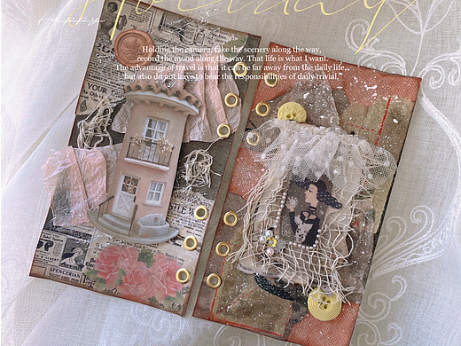 手帐单页排版设计「城」