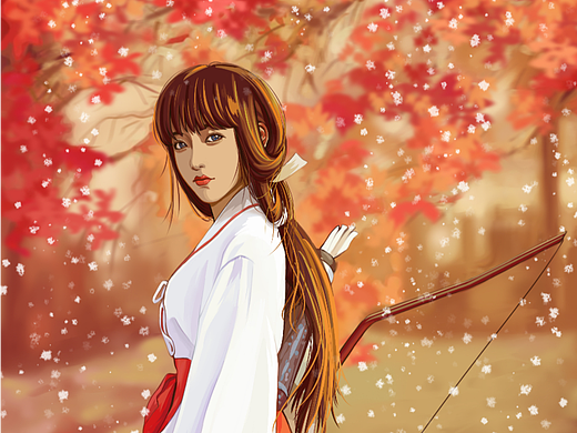 《英雄》之女武神 绝美古风插画壁纸