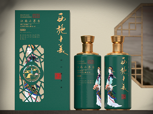 白酒包装设计-西施十美酒